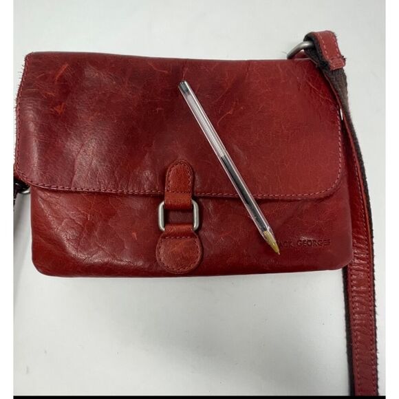 Jack Georges Genuine Leather Crossbody Bag - Picture 10 of 16
